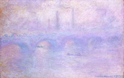 ウォータールー橋。フォグの効果 作： Claude Monet